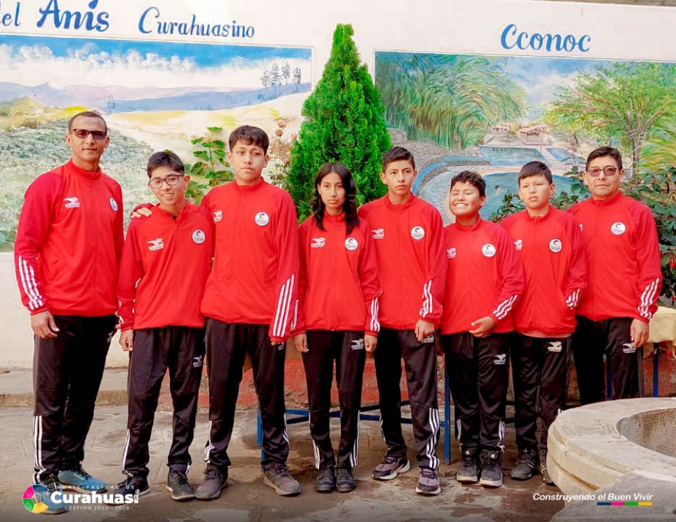 Exitos a nuestros estudiantes Curahuasinos que nos representan en la etapa Macro Regional de los Juegos Escolares 2023.